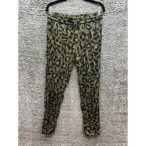 Zadig & Voltaire Parone Leopard  Print Drawstring Jogger‎ Pants Womens Size 40